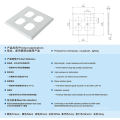 YGC-002 Four holes waterproof plastic safety switch panels